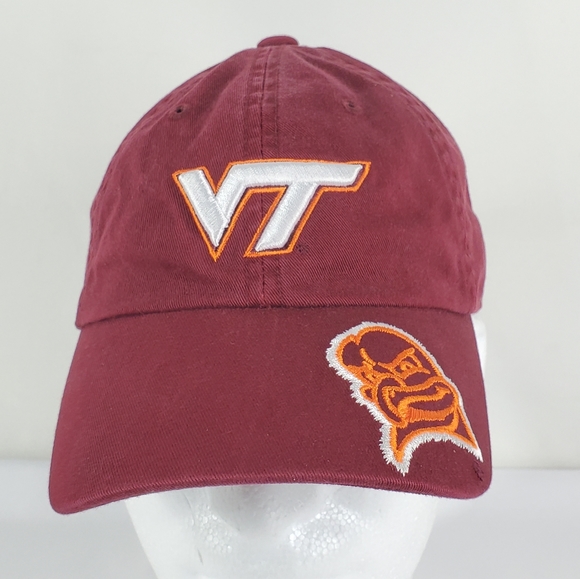 Virginia Tech Hokies Hat VT Mascot Logo Licensed Cap Embroidered Strapback OS. - Picture 1 of 12